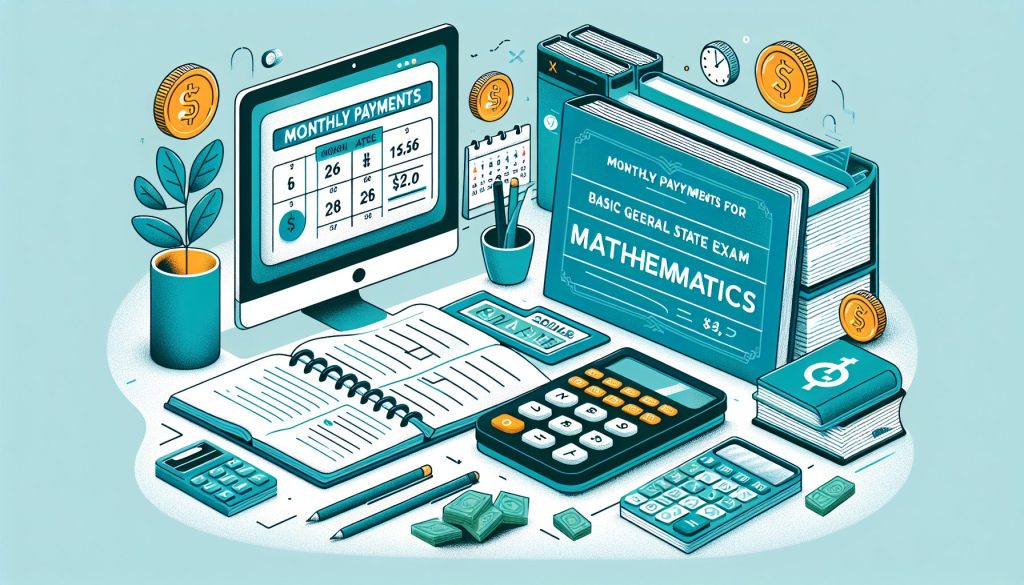 Ежемесячные платежи для экзамена математика база ЕГЭ