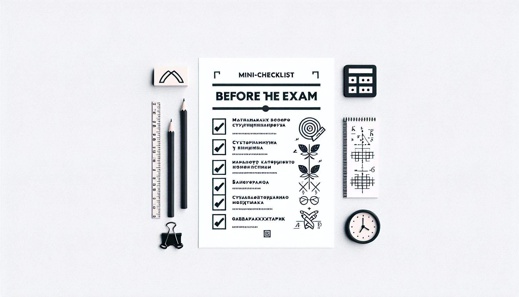 Мини-чеклист перед экзаменом